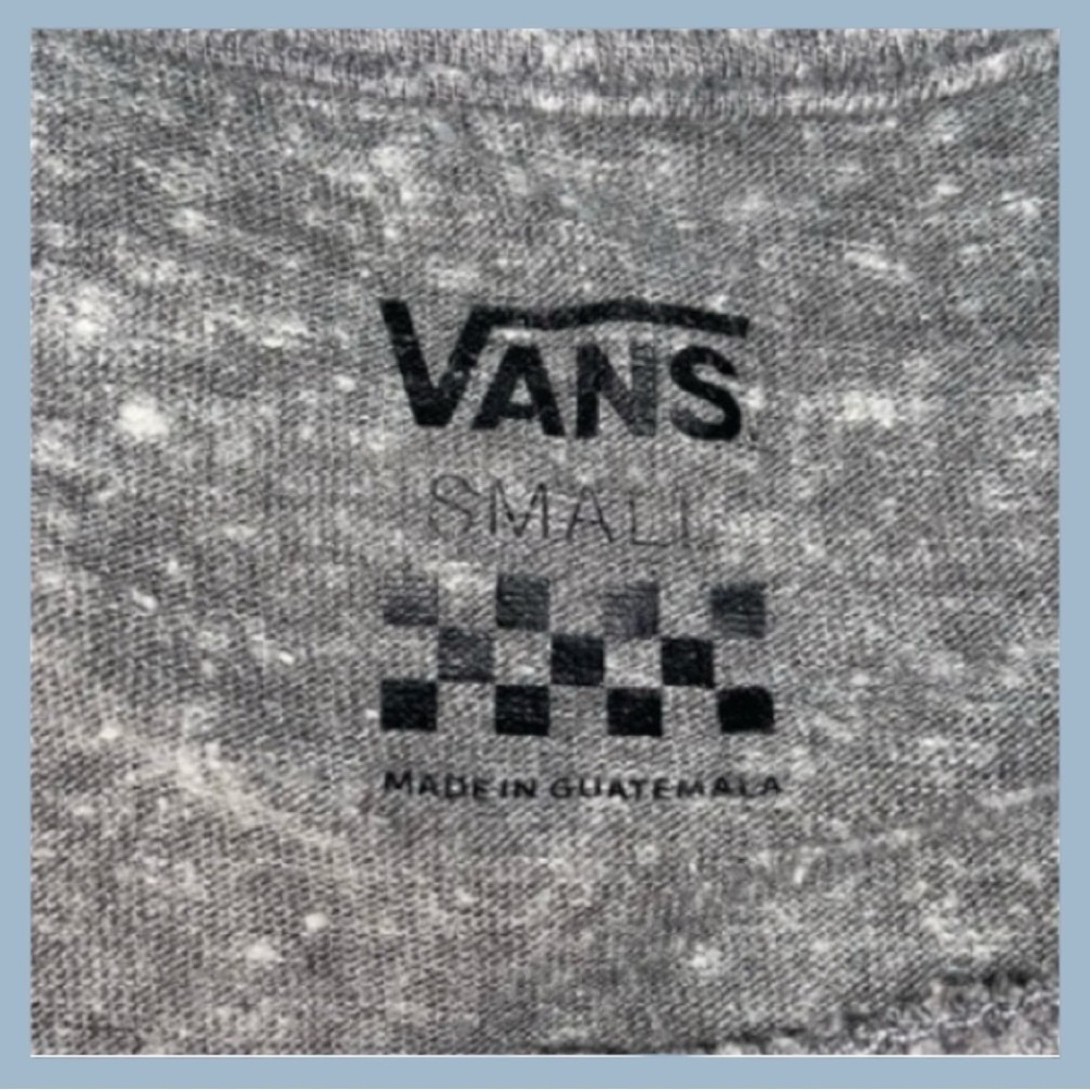 📌 Vans Women’s Small Heather Gray Floral Logo Graphic Tee Soft Casual T-Shirt - Picture 5 of 6